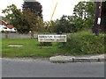 Abberton & Chapel Roads sign