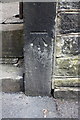 Benchmark on gatepost of #78 Bolton Hall Road