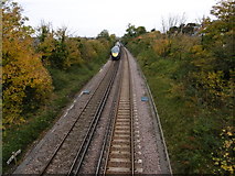 TR0965 : The railway towards Whitstable by Marathon