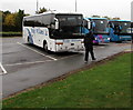 SU6770 : Reading Services coach parking area by Jaggery