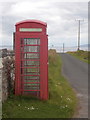 Stronsay: phone box at Rothiesholm