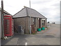 Stronsay: Whitehall phone box and harbourmaster?s office