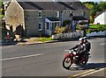 Classic Motorbike At Cenarth