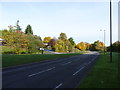 Ombersley Way and entrance to Westacre Middle School