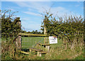 Footpath leading to Townfoot, Melmerby