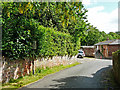 Old traffic sign for school, Sandy Lane