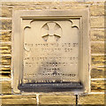 St Makarios church, Farnley - datestone