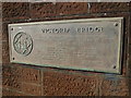 NS3421 : Ayr Victoria Bridge Plaque by david cameron photographer