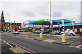 Petrol filling station and car dealership at Bromley Common