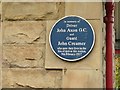 SK0579 : Blue plaque commemorating John Axon and John Creamer by Alan Murray-Rust