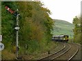 Buxton train approaching Chapel-en-le-Frith