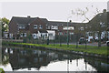 Houses beside New River, Hoddesdon