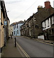 One-way sign, Helston Road, Penryn