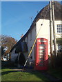 West Stafford: red telephone box