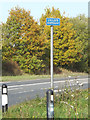 TM3764 : Roadsign on the A12 Saxmundham Bypass by Geographer