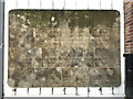 Inscribed panel, rear of Primark store, Ironmonger Row, Coventry