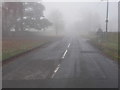 Slack Lane - viewed from Cure Hill on a misty morning!