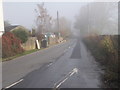 Slaymaker Lane - viewed from Cure Hill on a misty morning!