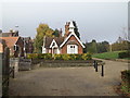 TM1645 : Lodge at the entrance of Christchurch Park by Geographer
