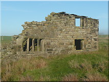SE0122 : Ruins of Lower Pike Low, Mytholmroyd by Humphrey Bolton