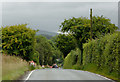 The B4337 approaching Nebo, Ceredigion