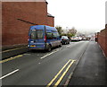 Quarry Gardens on-street parking area, Ludlow