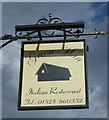 Sign for the Green Man, Clophill