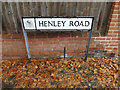 Henley Road sign