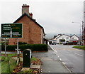 Directions sign, Caersws