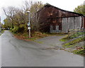 Corrugated metal building, Caersws