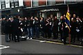 View of crowds gathering for the Remembrance Sunday Service in Billericay High Street #2