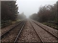 Crossing the Nottingham-Lincoln railway at Rolleston