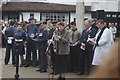 View of another Reverend of St Mary Magdalen Church at the Remembrance Sunday Service in Billericay High Street