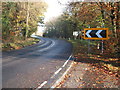 Sharp bend in the A688