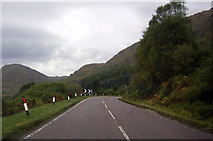 NM8981 : A830 west of Glenfinnan by Peter Bond