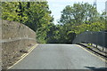 Crossing the railway, Station Rd