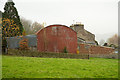 Corrugated metal barn at West Knitsley Grange