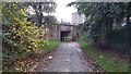 Path to underpass near Pendleton Police Station