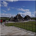 Replica of Neolithic houses, Stonehenge Visitor Centres