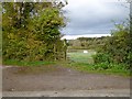 SX8466 : Stile and gate for footpath to Dainton by David Smith