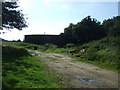 Farm track and silo