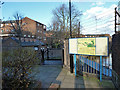 At top of steps at east end of Maida Hill Tunnel