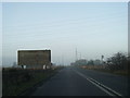 A178 nears Saltholme roundabout, at an almost illegible sign