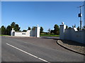 The entrance gate of Spa Golf Club on Grove Road