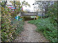 The trackbed of the former Harrow & Stanmore Railway passing under Kenton Lane