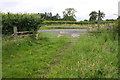 Footpath at B6260 crossing towards Hoff Row