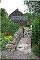 Entrance to cottage at Fellbeck Farm