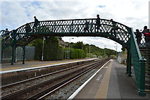 TQ3408 : Footbridge, Falmer Station by N Chadwick