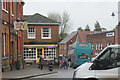 A double-decker bus goes down Frogmore Street, Tring