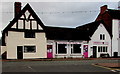 Two pink doors in Bradford Street, Shifnal